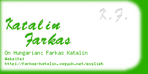katalin farkas business card